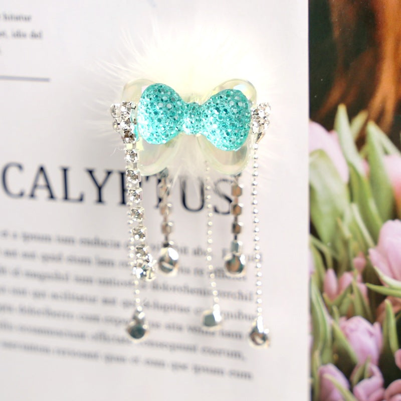 Wholesale of Clay and Diamond Beads, Slip Bow, Mink Hair String Beads